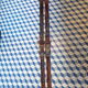 Pair of vintage wooden skis 208 cm