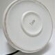 White porcelain lamp foot design geometric decoration 70s