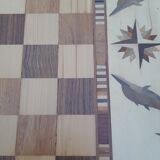 Table at play marquetry
