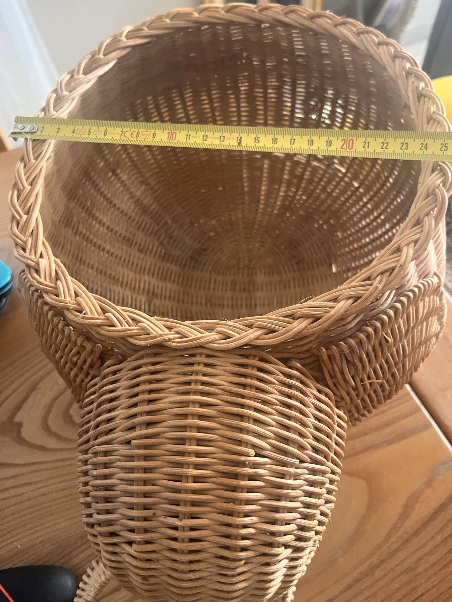 Panier éléphant en rotin