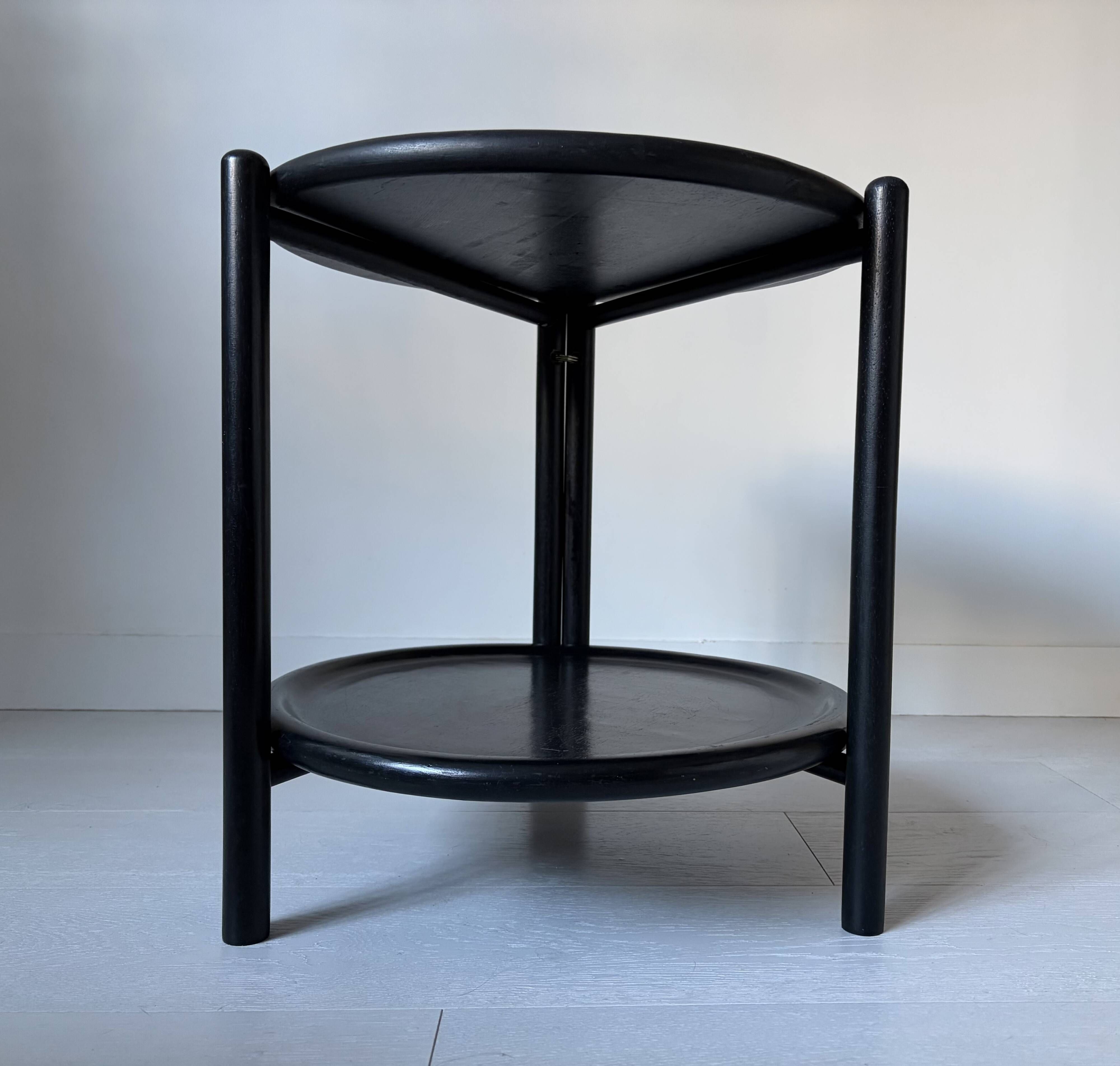 Bar cart from the 60s-70s in its factory black version, attributed to Jens Quistgaard.