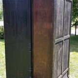 Dressmaker's cabinet with beveled triptych mirrors. (Mirror cabinet)