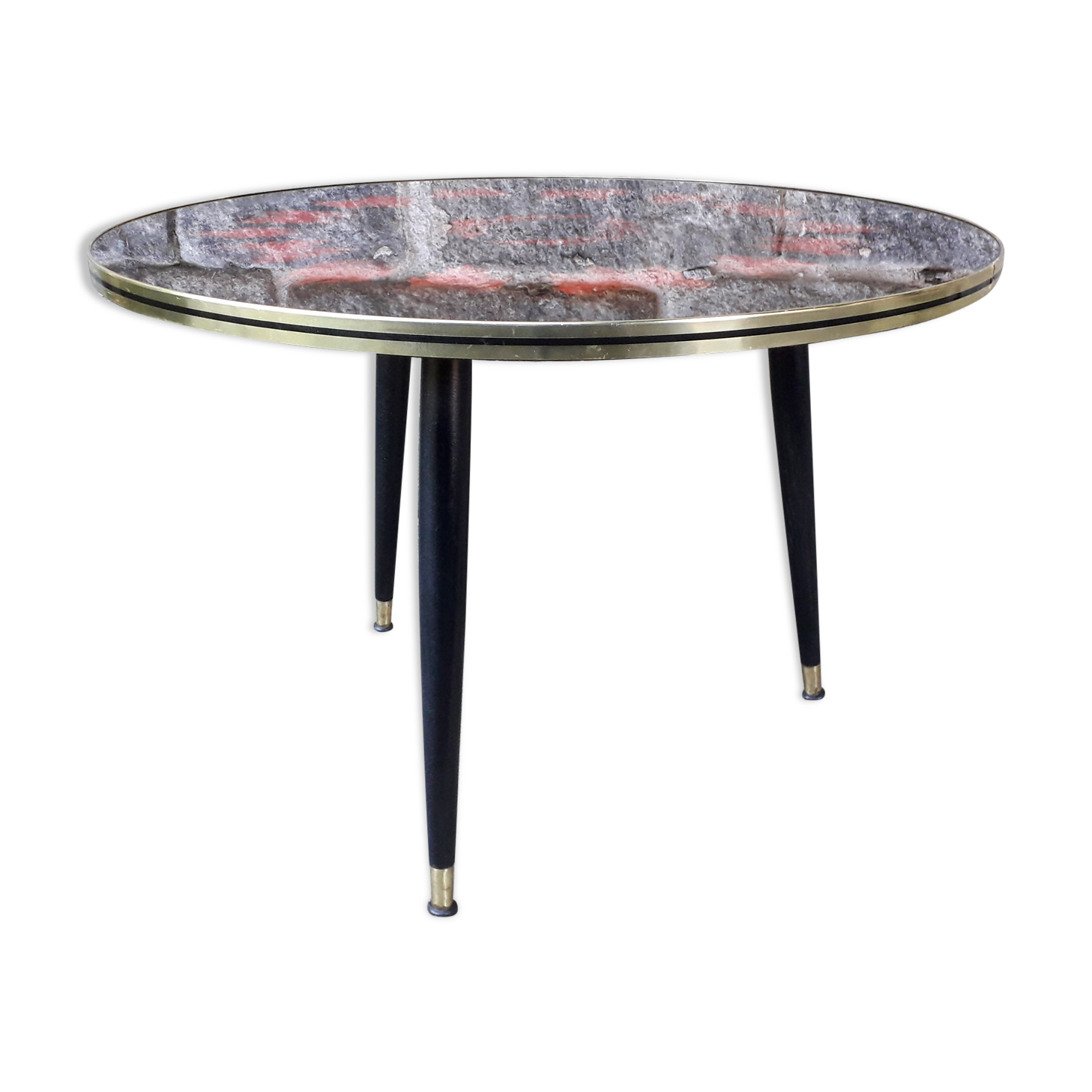 Vintage coffee table spindle legs
