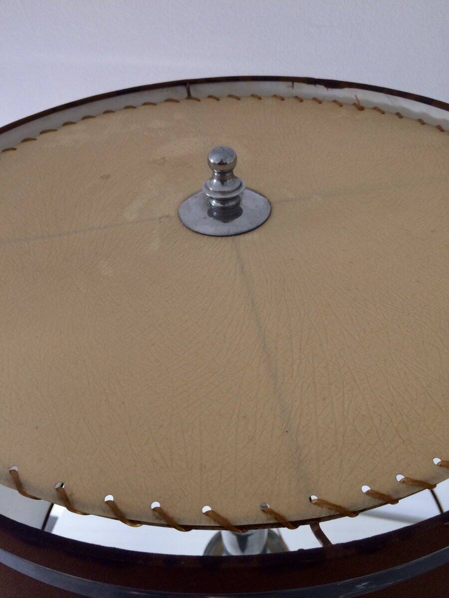 Large Mid-Century Italian Chrome Table Lamp, 1960s