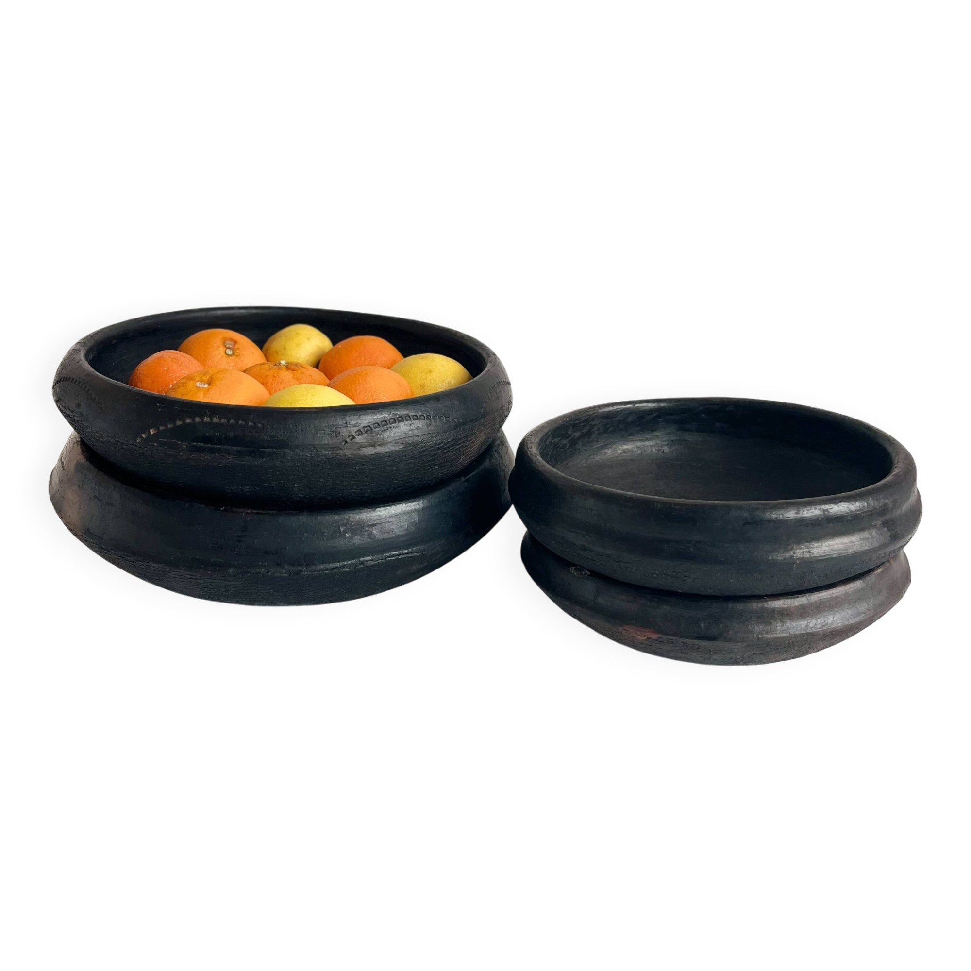 Abron "Kânâh" smoked terracotta dish | Ø 23cm diameter | African bowl