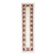 Tapis de couloir vintage turc Oushak fait main en laine et coton blanc
