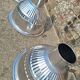 3 vintage industrial pendant lights, old workshop lighting fixtures