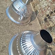 3 suspensions industrielles vintage, luminaires anciens d’atelier