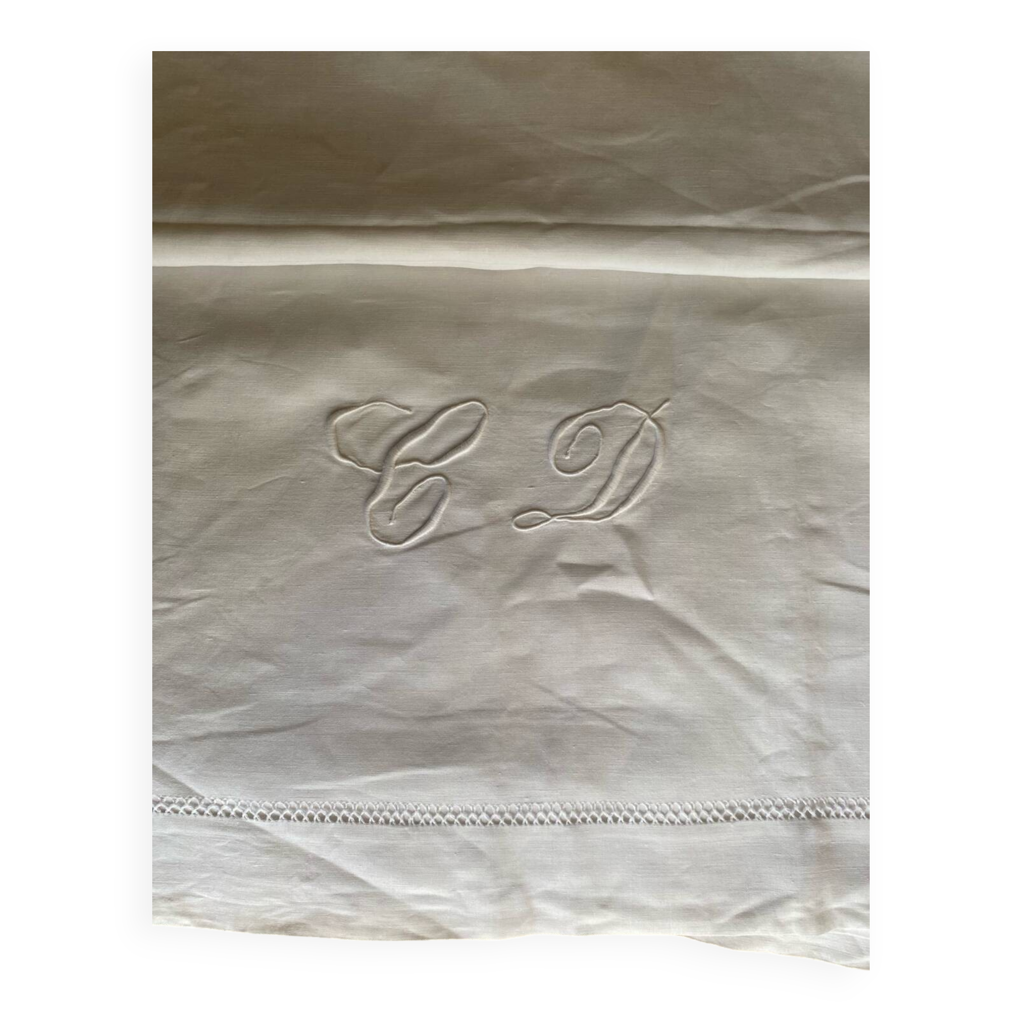 Old embroidered sheet