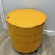 Vintage Yellow Opal Cylinder Bar Cabinet on Castors 1960s Space Age Storage