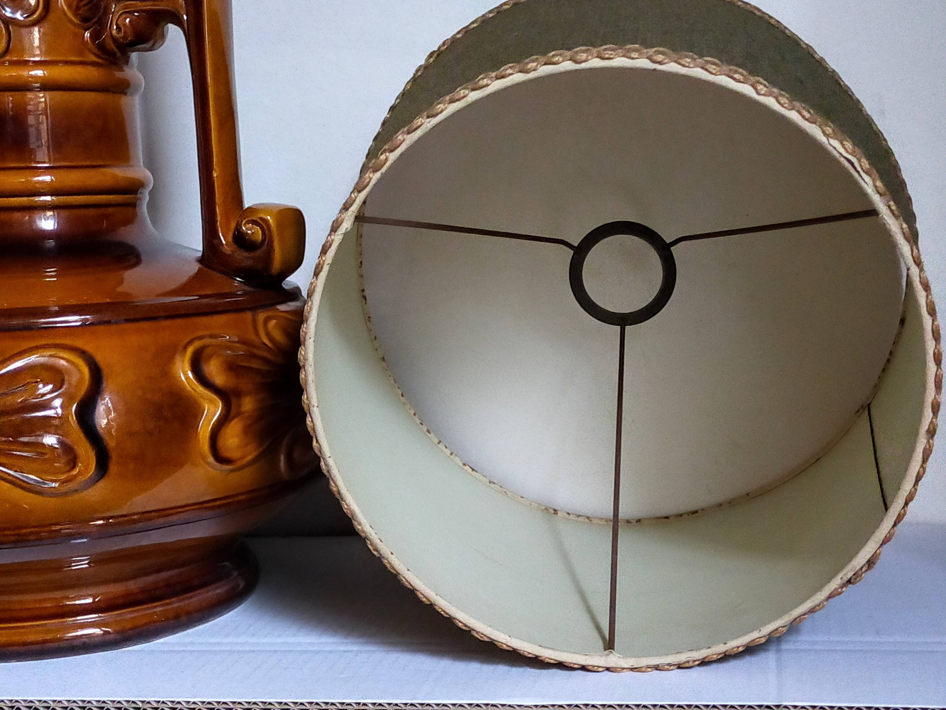 West germany ceramic floor lamp 70s