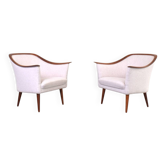 Chaises à bras en teck norvégien du milieu du siècle par Fredrik A. Kayser pour Vatne Lenesto