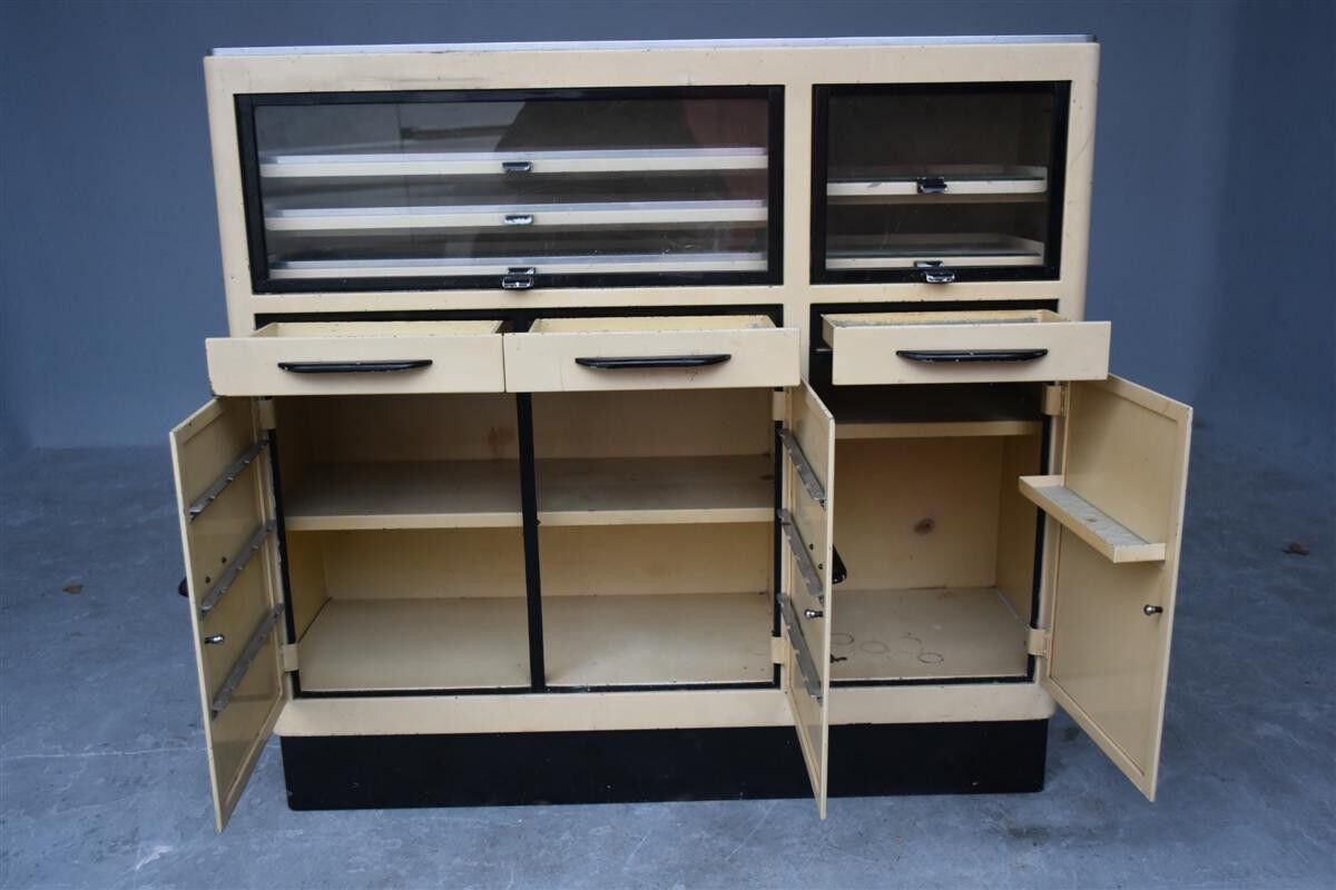 Furniture business in dentist painted plate 1950