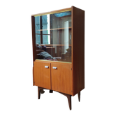 Bookcase glazed wardrobe scandinavian design 60s