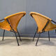 Vintage balloon chairs by Lusch & Co, 1960s - set of 4