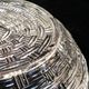 Large hen bonbonniere glass box style portieux vallerysthal
