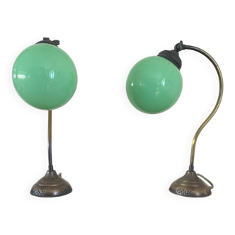 Antique Art Nouveau lamps
