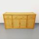 Vintage storage unit in rattan and woven rattan from the 1970s.