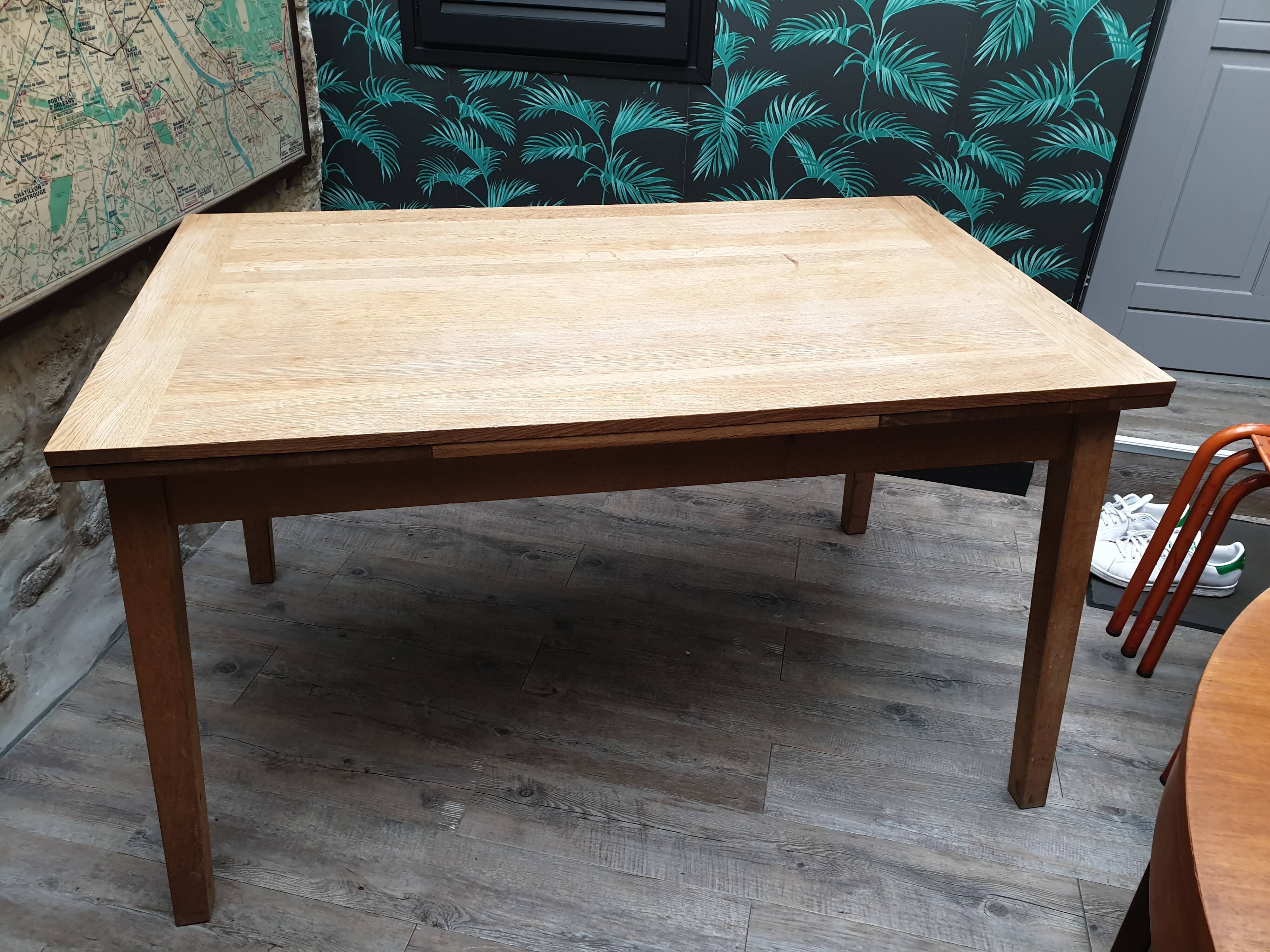 Scandinavian-style oak table