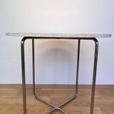 1930s original chrome Bauhaus tubular steel table by Robert Slezak