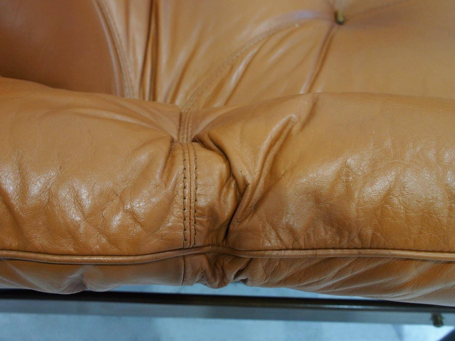 Ensemble de fauteuils MP-13 de Percival Lafer en cuir cognac