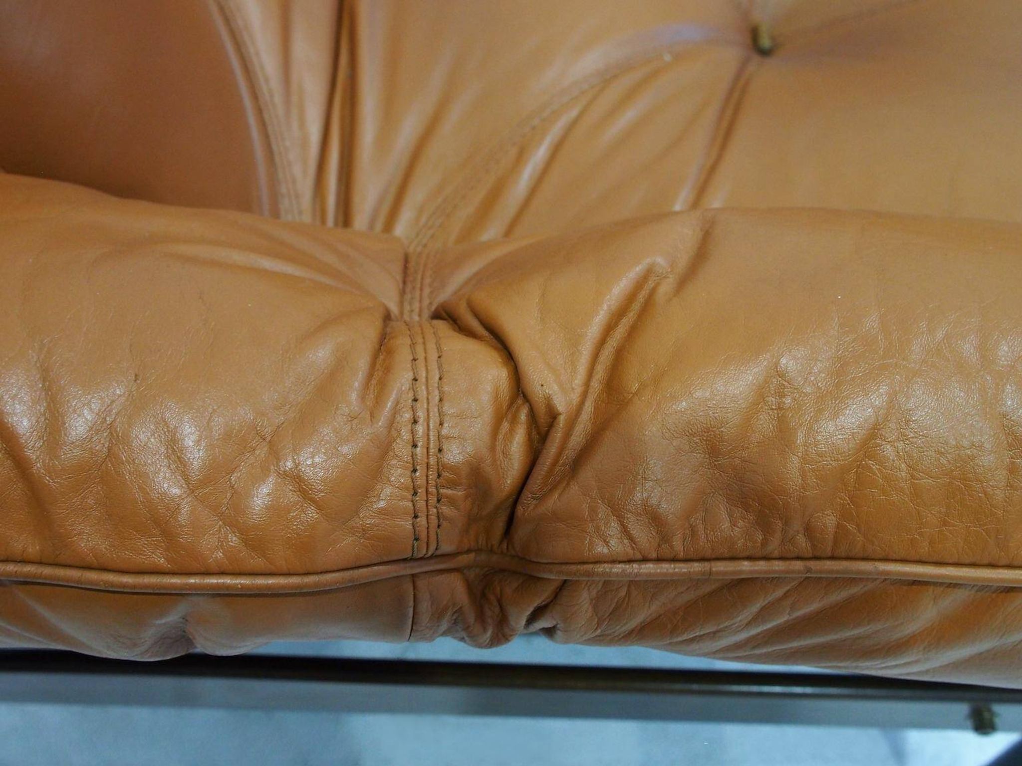MP-13 armchair set by Percival Lafer in cognac leather.