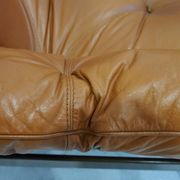 MP-13 armchair set by Percival Lafer in cognac leather.