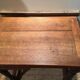 Rustic oak writing desk with drawer