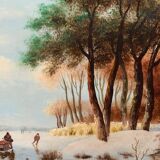 Tableau "patinage d'hiver".
