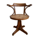 Fauteuil américain de bureau canné Baumann