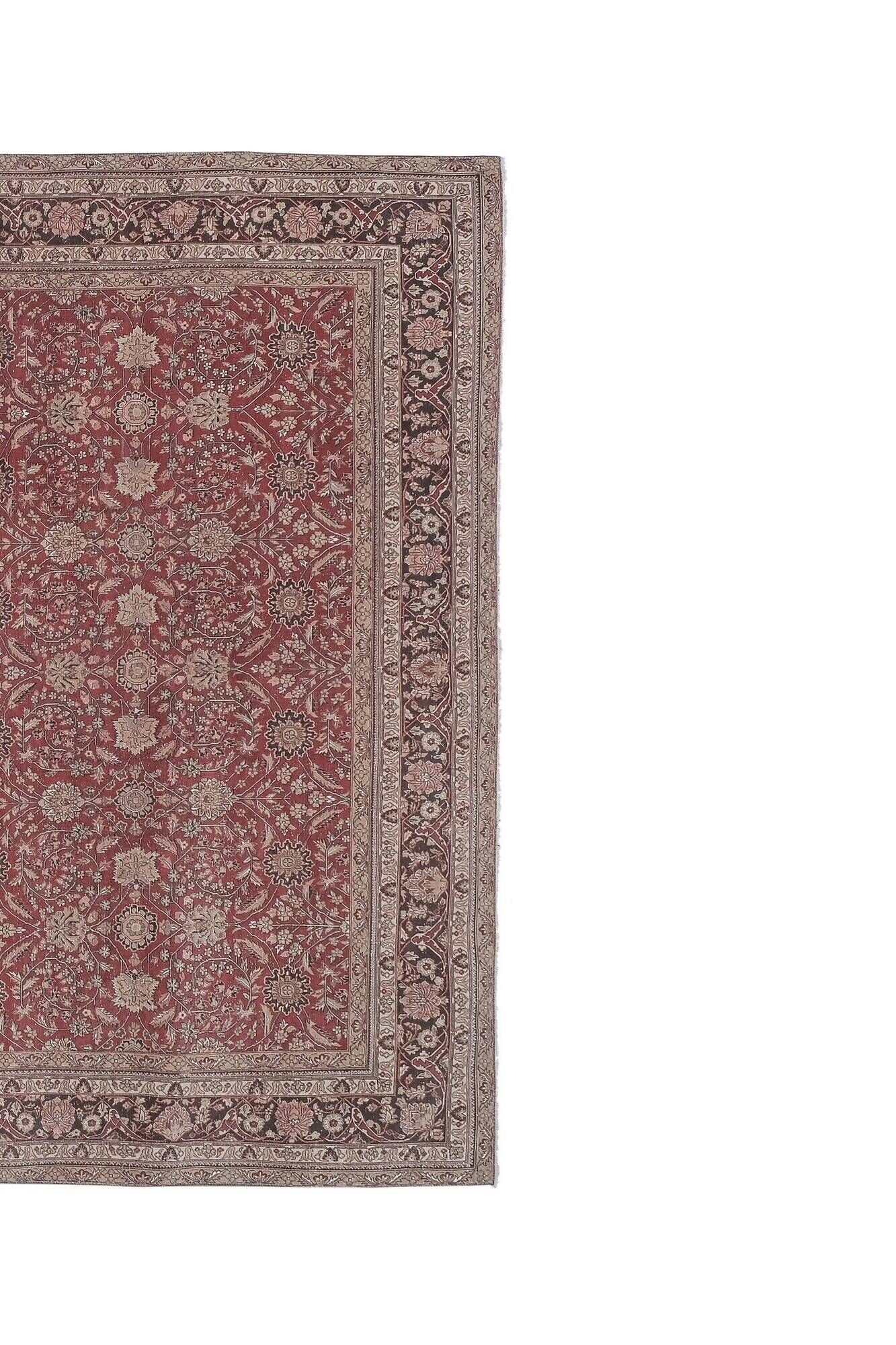 Vintage Turkish Oushak rug 242x296 cm