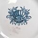 Vintage ceramic dinner plate from Terre de Fer – Reed and shell pattern