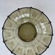 Smoked glass Art Deco salad bowl