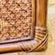Vintage mirror, bamboo, caning and rattan, circa 1960s