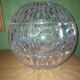 Vase boule en cristal taillé (