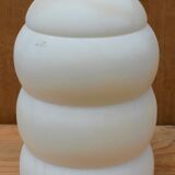 Old white marble pot