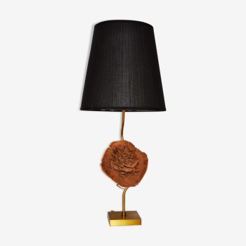 Grande lampe rose des sables 1970