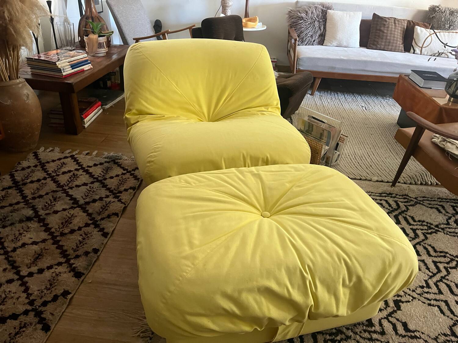 Airborne 70's Potato Armchair and Pouf