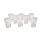 Lot de 8 verres vintage années 70