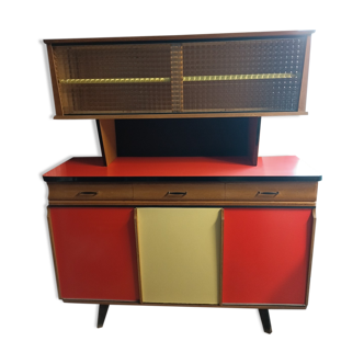 Formica and wood sideboard