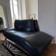 Sleeper/Daybed design in black leather Nicoletti Home