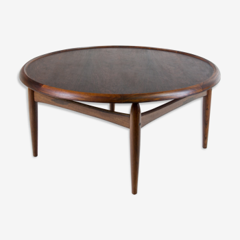 Table basse palissandre par Oumar A. Johansson pour Ludvig Pontoppidan