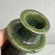 Handmade green ceramic candle holder