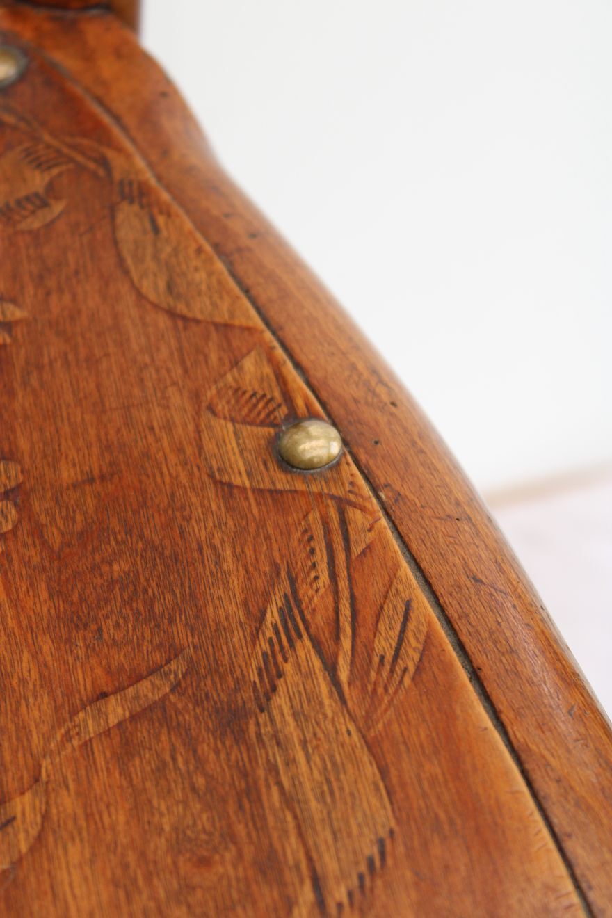 Embossed bistro chair