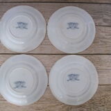 4 plates of Sarreguemines, model "Ceres"