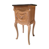 Louis XV solid walnut bedside table