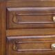 Louis XV bedside table, 3 drawers, bordered top