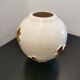 Vase boule "papillons" signé Longwy