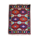 Tapis kilim brun et turquoise roumain avec des couleurs d'accent faites dans des maramures 140x190cm
