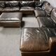 GIGANTESQUE CANAPÉ MODULABLE CUIR 12 PLACES.